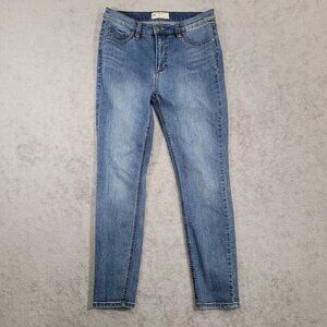 Free People Womens Blue Skinny Jeans Size 27 Cotton Blend Denim
